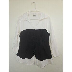 Y2k So Bin Ich Structured Blouse With Corset Look, US Size 20, German Size 50
